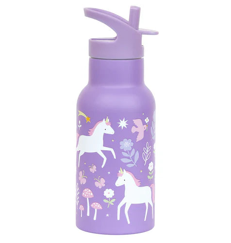 A Little Lovely Company Stainless Steel Drinking Bottle | Unicorn Dreams