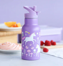 A Little Lovely Company Stainless Steel Drinking Bottle | Unicorn Dreams