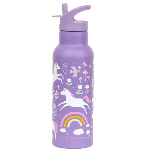 A Little Lovely Company Stainless Steel Xl Drinking Bottle | Unicorn Dreams