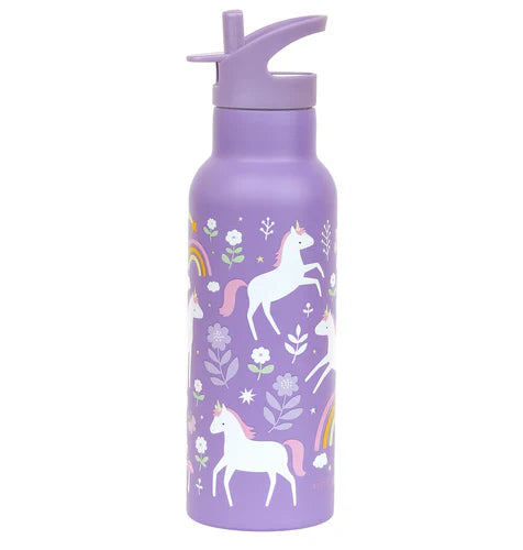 A Little Lovely Company Stainless Steel Xl Drinking Bottle | Unicorn Dreams