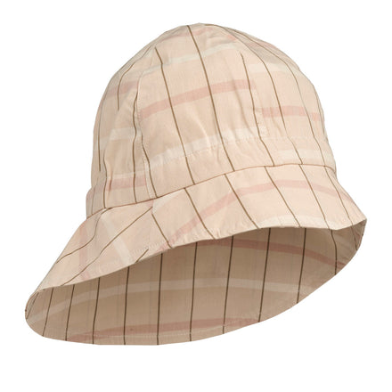* Liewood Sunneva UV Sun Hat | Check/Apple Blossom Multi Mix