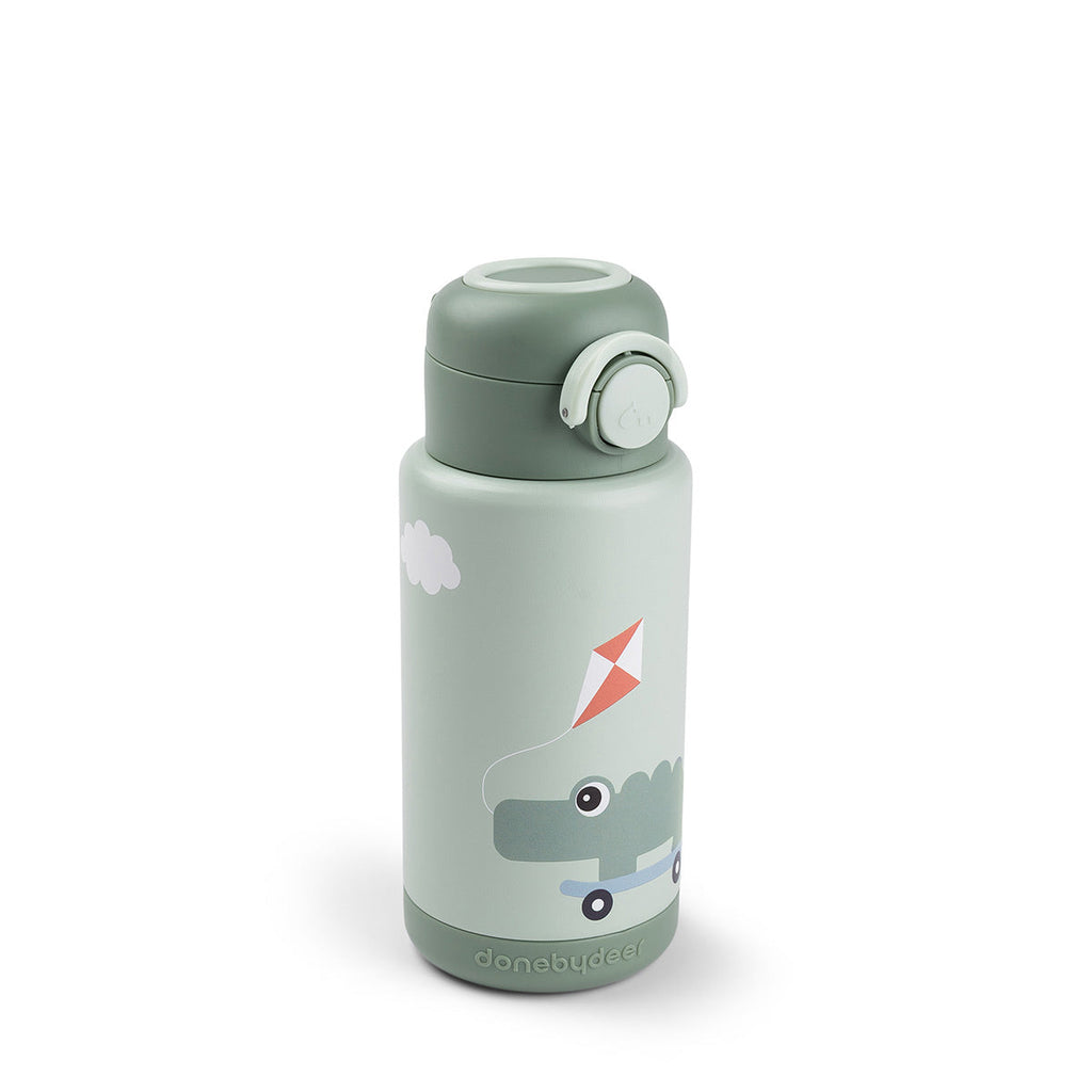 Done By Deer Thermal Drinking Bottle | Playground Green