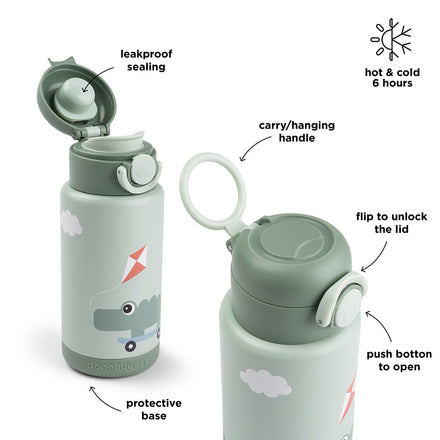 Done By Deer Thermal Drinking Bottle | Playground Green