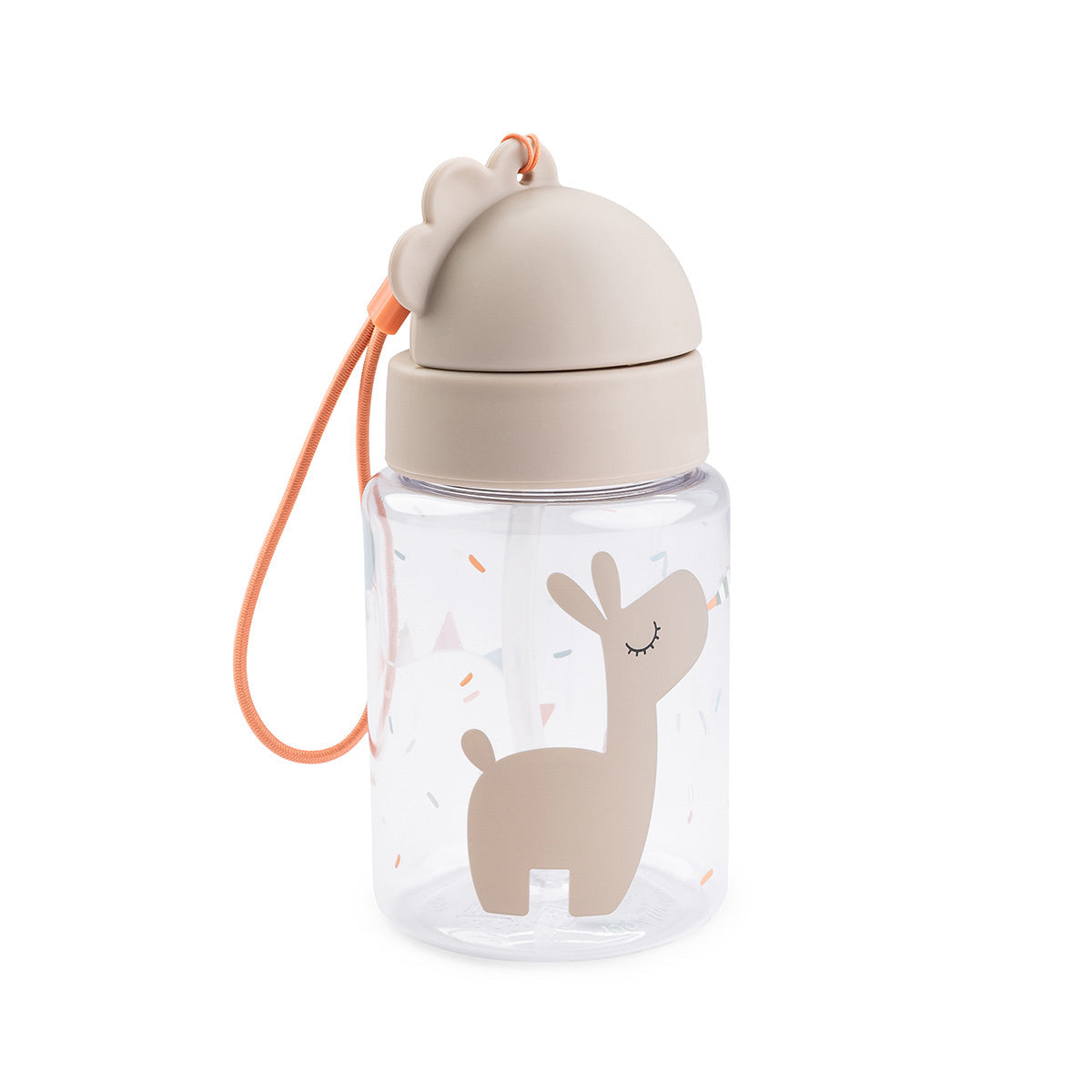 Done By Deer Drinking Bottle With Straw 280ml | Celebration Sand