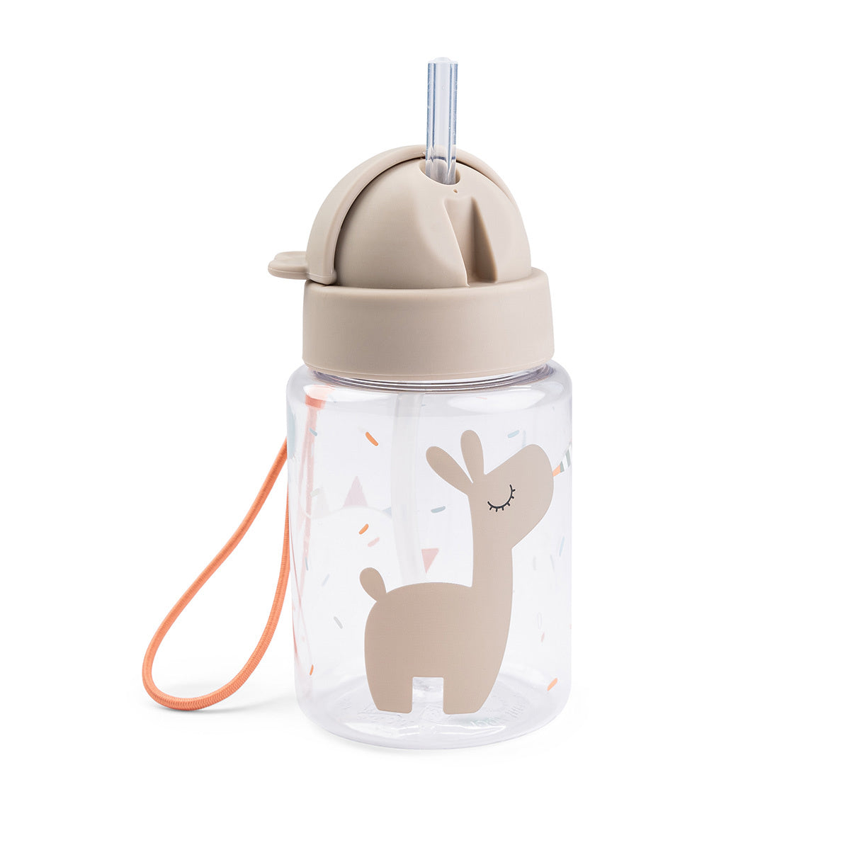 Done By Deer Drinking Bottle With Straw 280ml | Celebration Sand