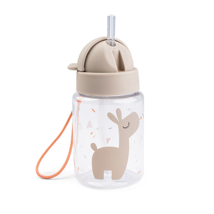 Done By Deer Drinking Bottle With Straw 280ml | Celebration Sand