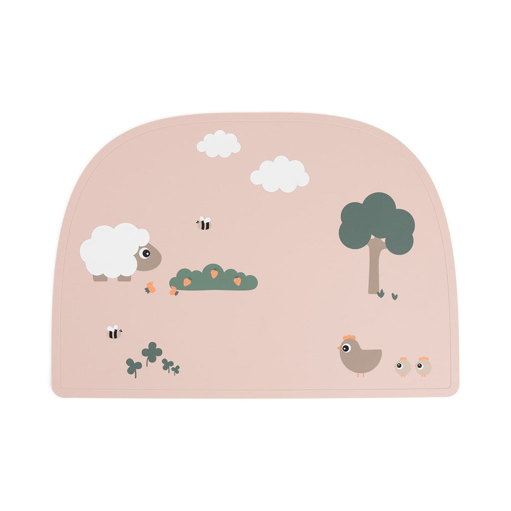 Done By Deer Silicone Placemat | Tiny Farm Powder