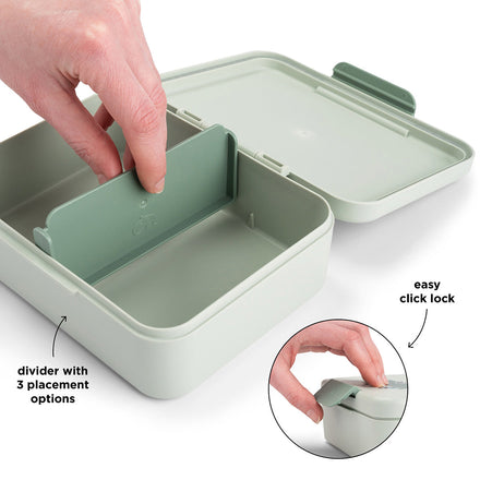 Done By Deer Lunch Box With Divider | Playground Green