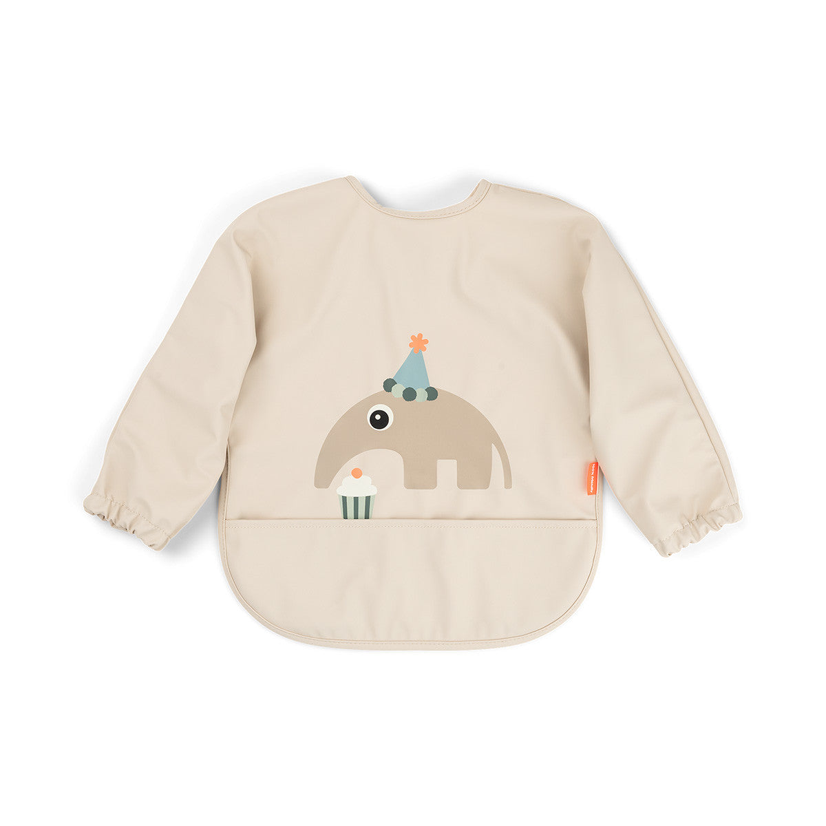 Done By Deer Bib With Sleeves and Pouch | Celebration Sand
