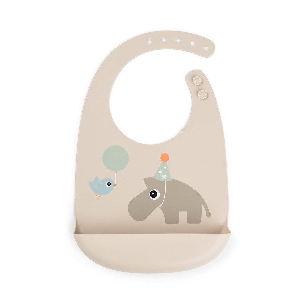 Done By Deer Silicone Bib | Celebration Sand