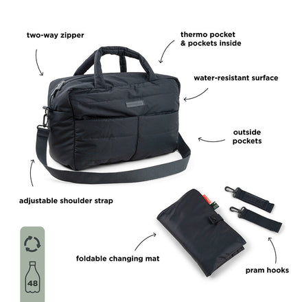 Done By Deer Diaper Bag | Black