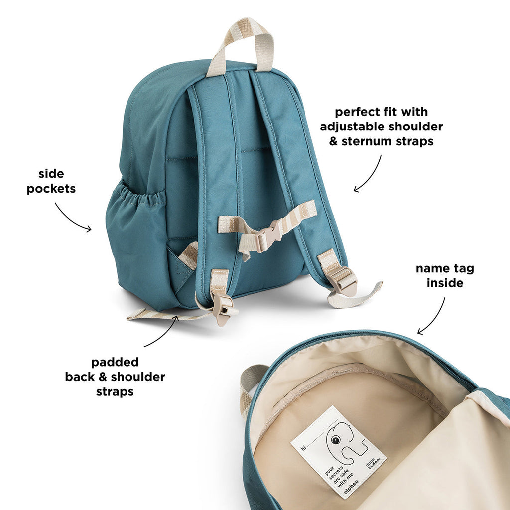 Done By Deer Backpack | Tiny Farm Blue
