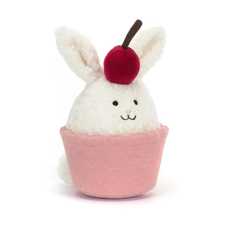 Jellycat Cuddle Toy I am Dinty Dessert Bunny Cupcake | 14x10cm