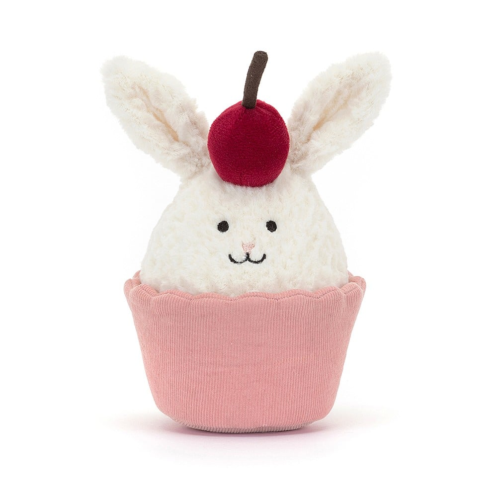 Jellycat Cuddle Toy I am Dinty Dessert Bunny Cupcake | 14x10cm