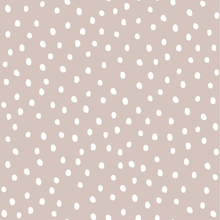 Dekornik Wallpaper Simple Irregular Dots | Powder Pink White