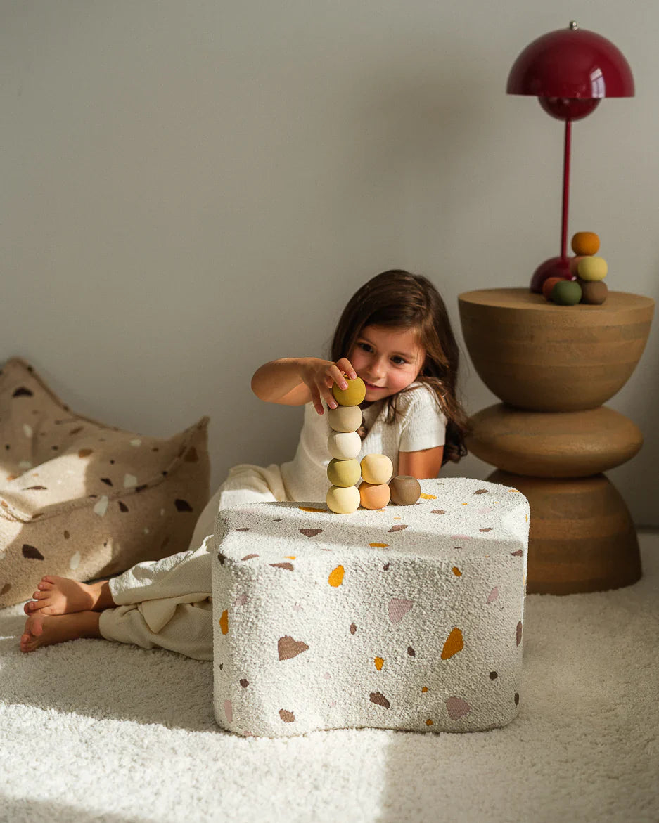 Wigiwama Cloud Pouffe | Terrazzo Marble