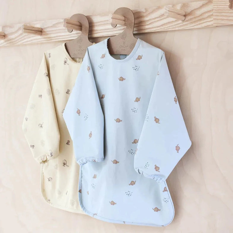 OYOY bib with sleeves Butter
