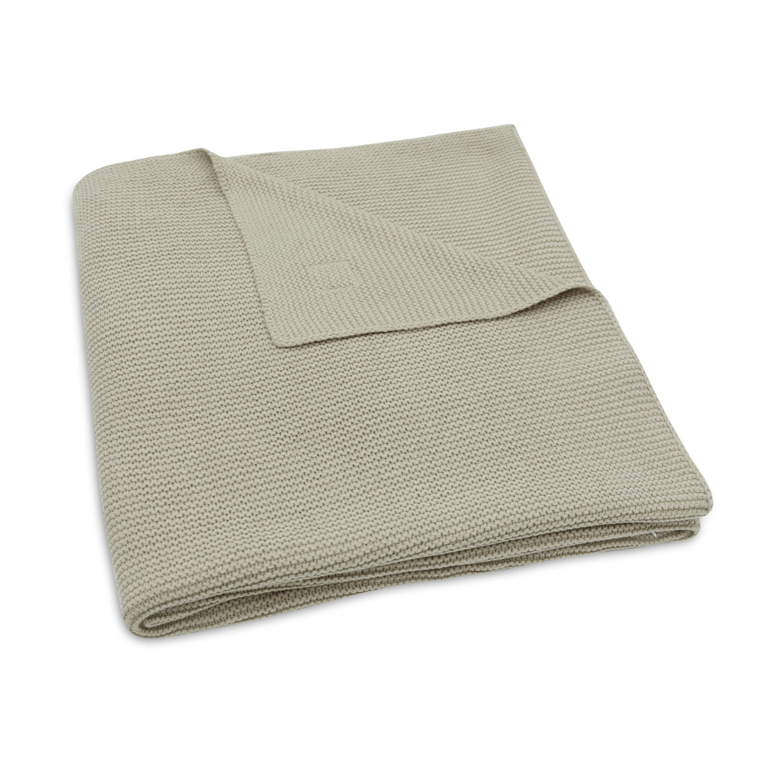 Jollein Crib Blanket 100x150cm | Basic Knit Olive Green