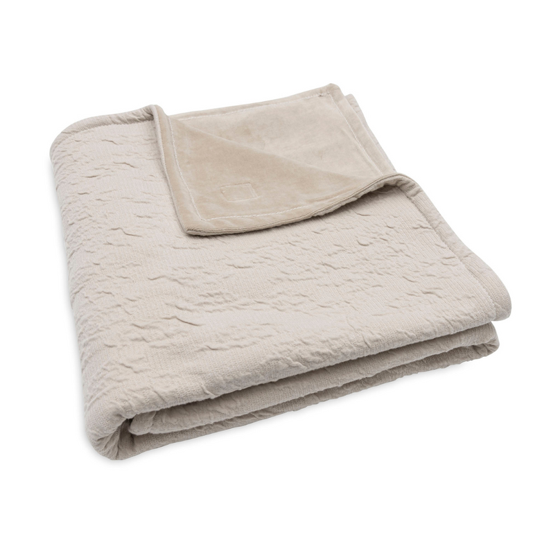 Jollein Crib Blanket 100x150cm | Soft Waves Nougat /Velvet