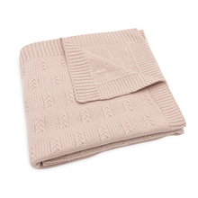 Jollein Crib Blanket 75x100cm | Grain Knit Wild Rose