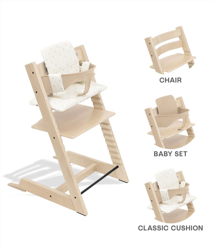 Stokke® Tripp Trapp® Bundle Chair + Baby Set + Cushion | Natural