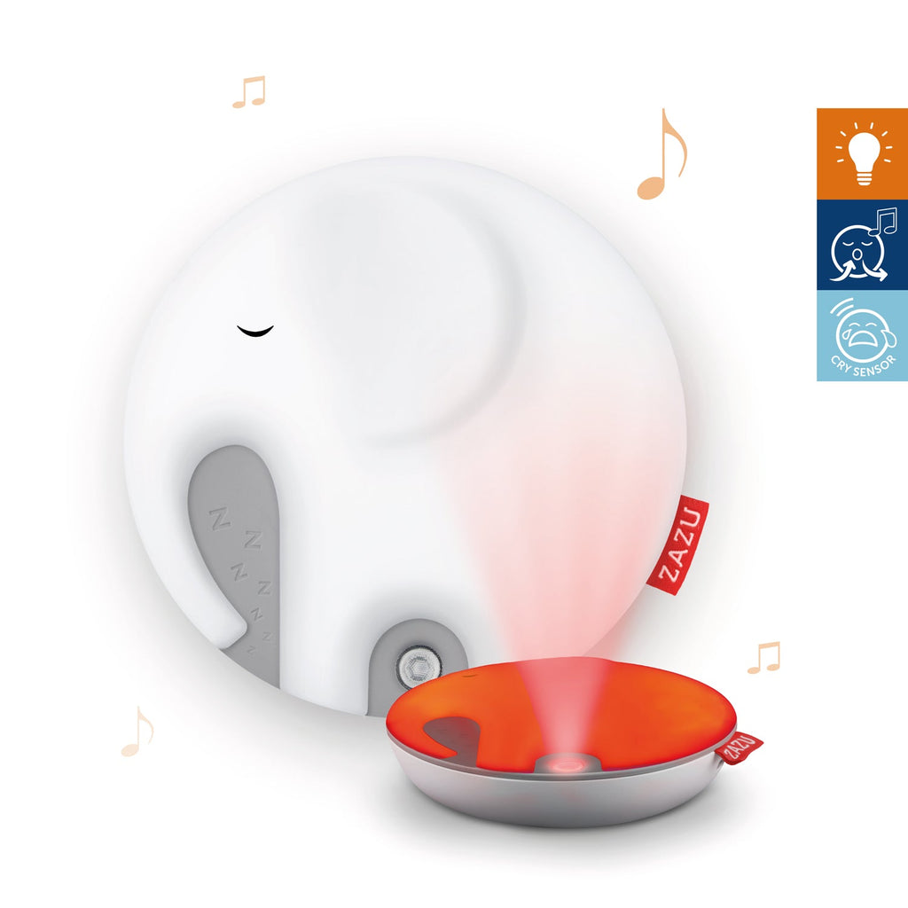Zazu Breathing Night Light & Music Box | Emmy The Elephant