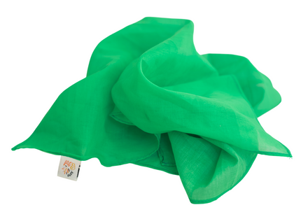 Pit & Play Rainbow Play Cloth 48x48cm | Bright green