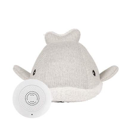 Flow Amsterdam Rechargeable Soft Toy with Heartbeat Moby Whale | Grey