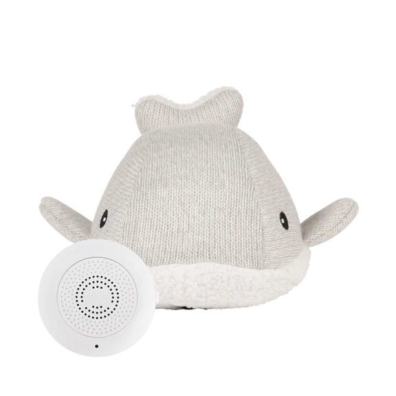 Flow Amsterdam Rechargeable Soft Toy with Heartbeat Moby Whale | Grey