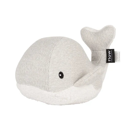 Flow Amsterdam Rechargeable Soft Toy with Heartbeat Moby Whale | Grey