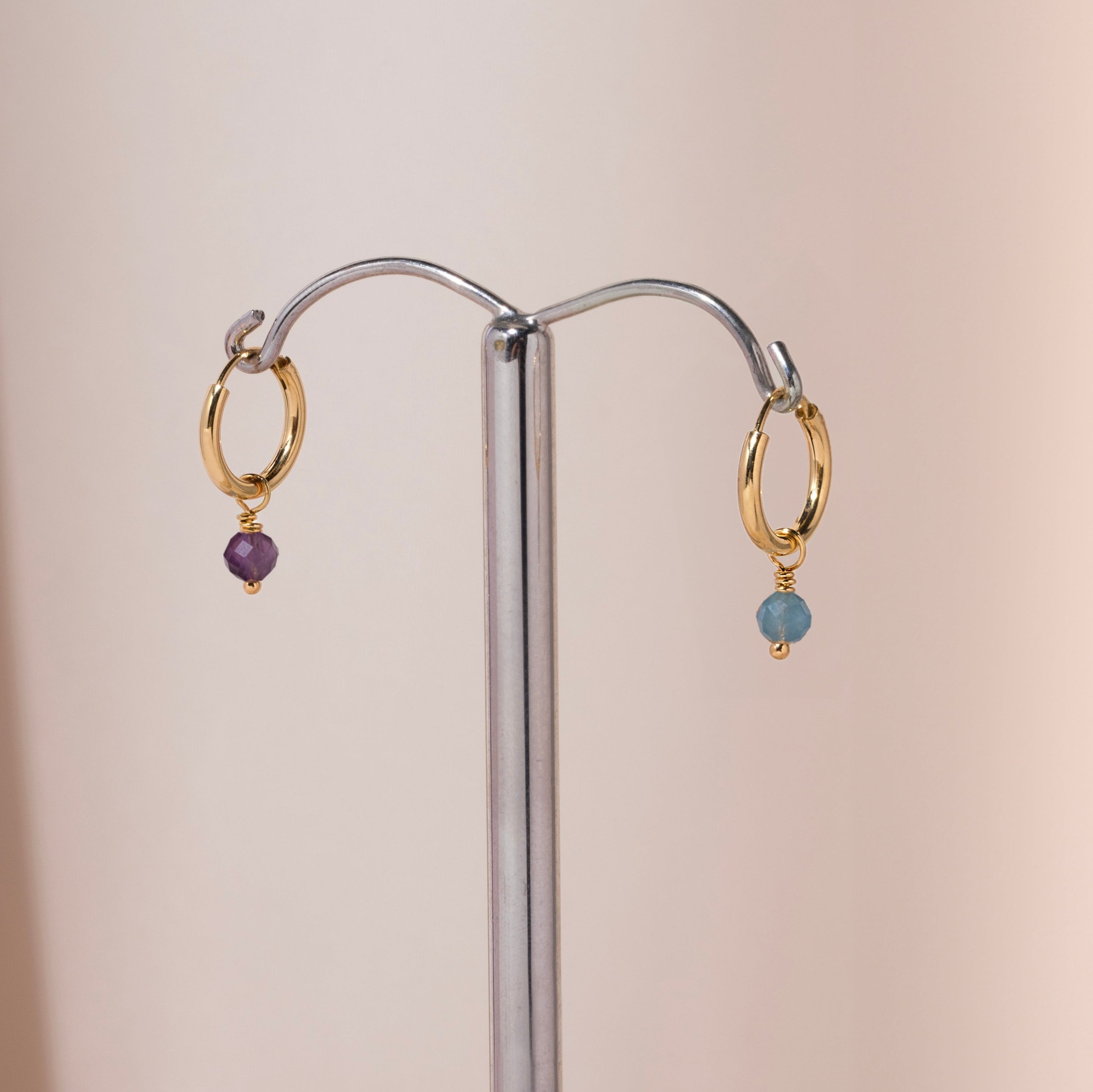 Galore Birthstone Hoop Earrings | Gold