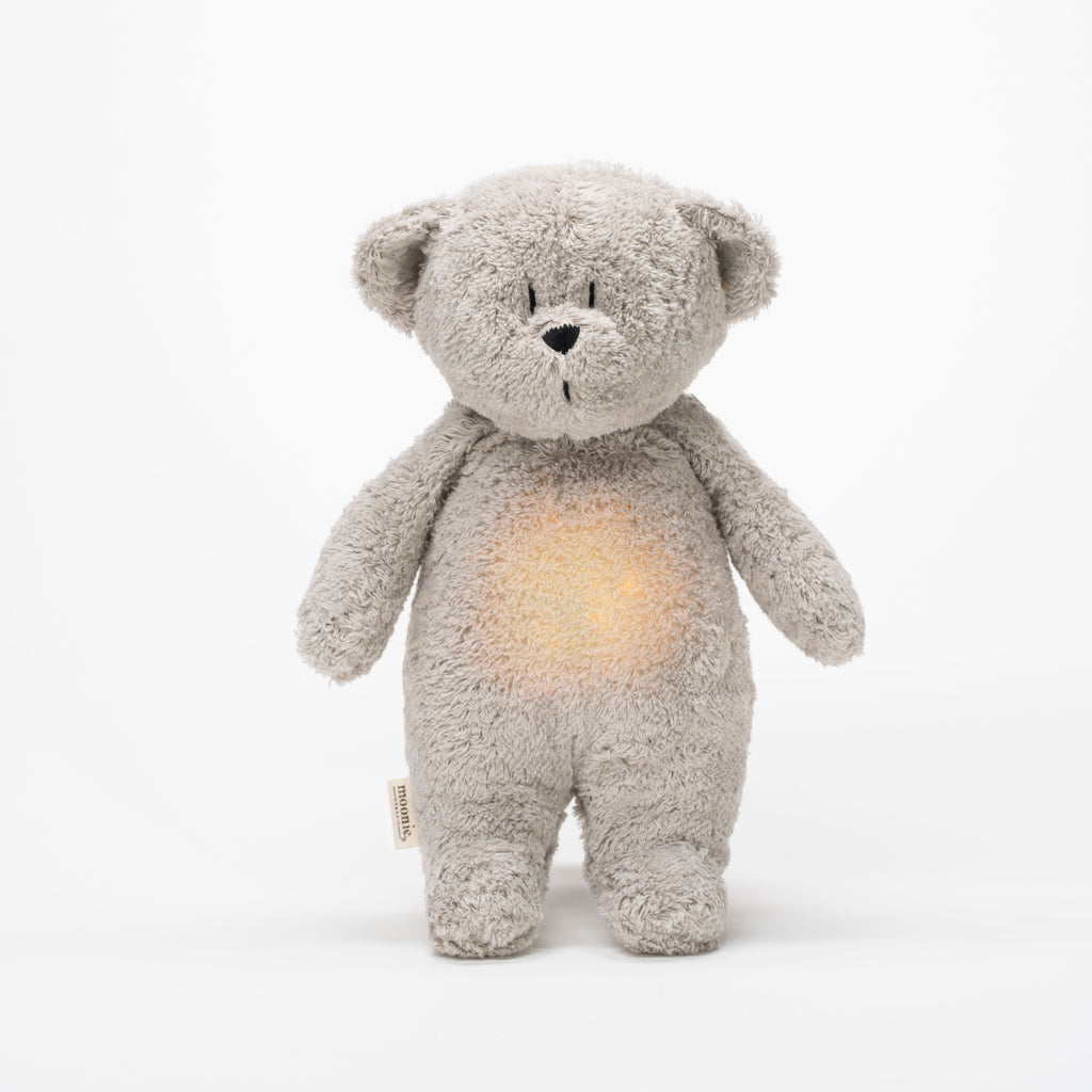 Moonie 2.0 upgrade - Hug Heartbeat and Light | Bear Gray - Organic cotton