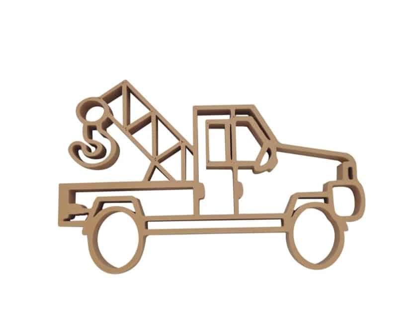 Grennn Shape Playground Accessories | Crane truck