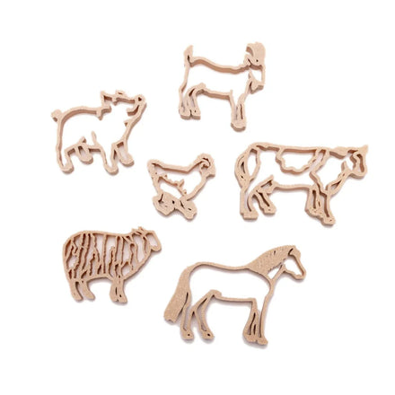 Grennn Molded Play Tray Accessories | Animal Cutters Farm Animals