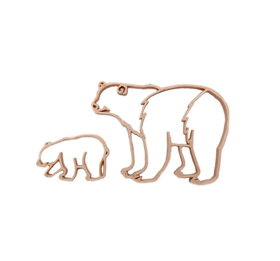 Grennn Molded Play Tray Accessories | Polar Bear And Young Cutters
