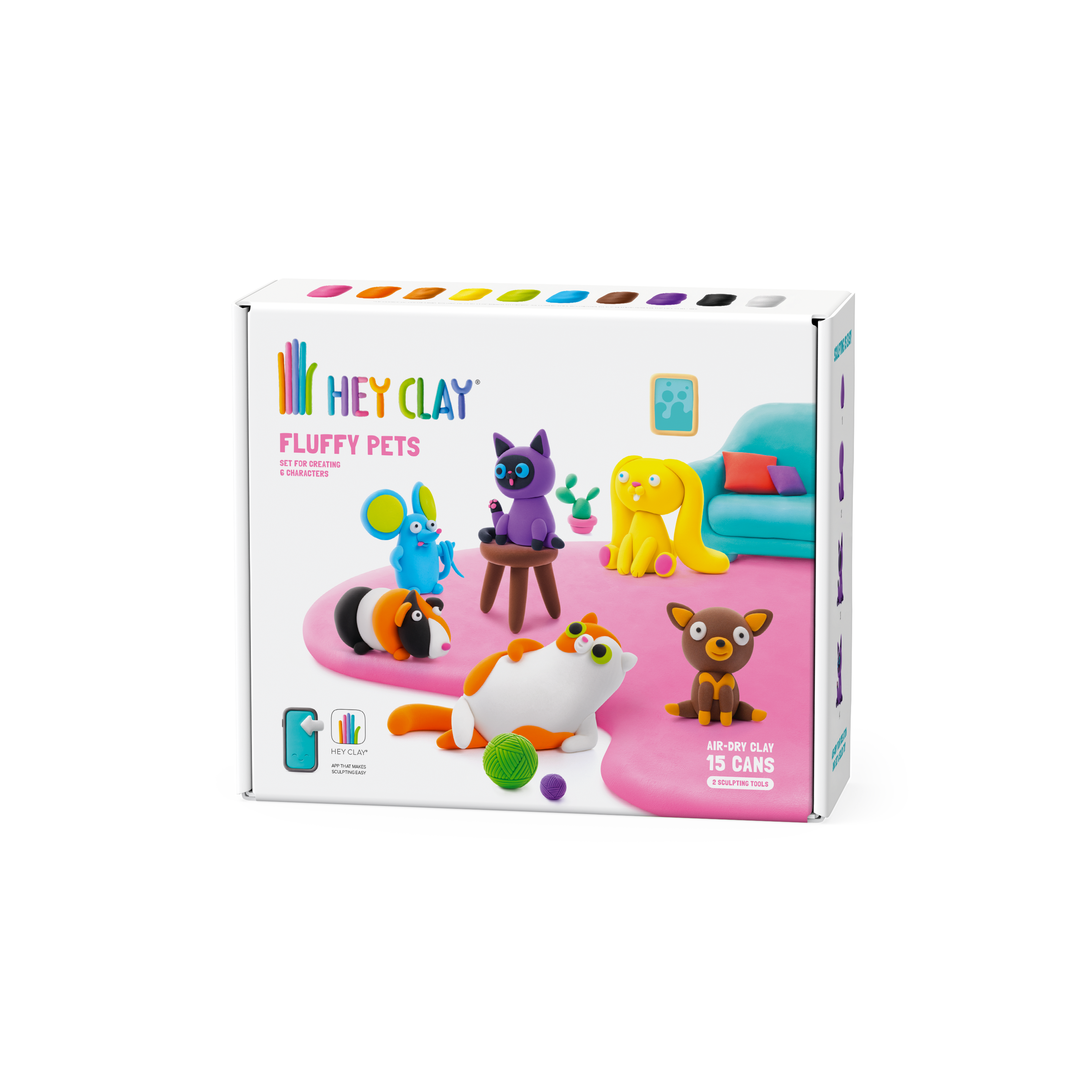 HeyClay 15 Pots of Play Clay | Mild pets