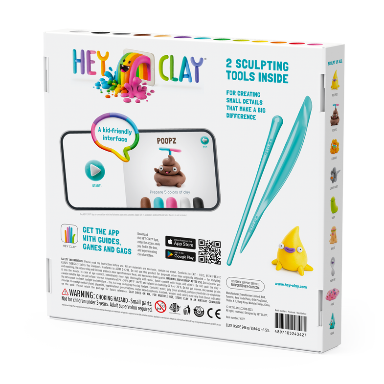 HeyClay 16 jars of Play Clay | PoopOops