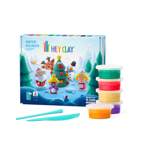 Heyclay 15 Pots of Play Clay | Winter Holidays