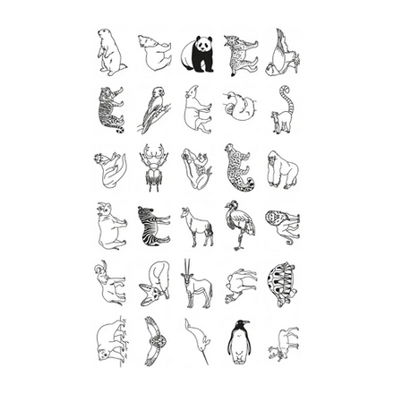 Kidywolf Refills for Kidydraw Mini Tablets | Animals Around the World - Oceans & Pirates