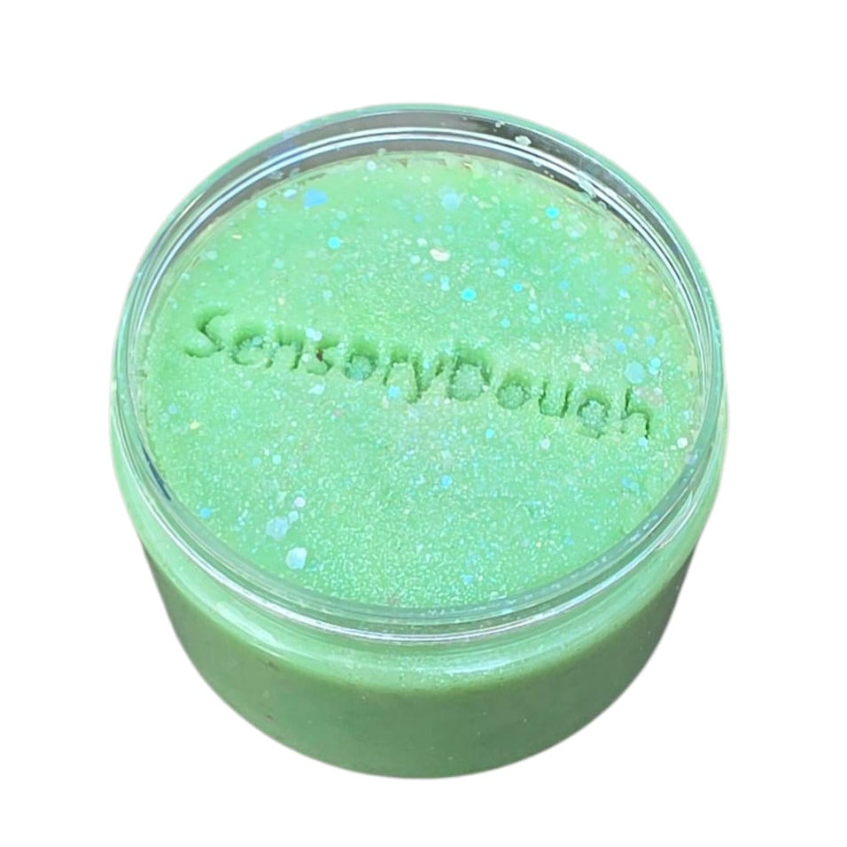 SensoryFun Clay Sensory Dough | Glitter Green