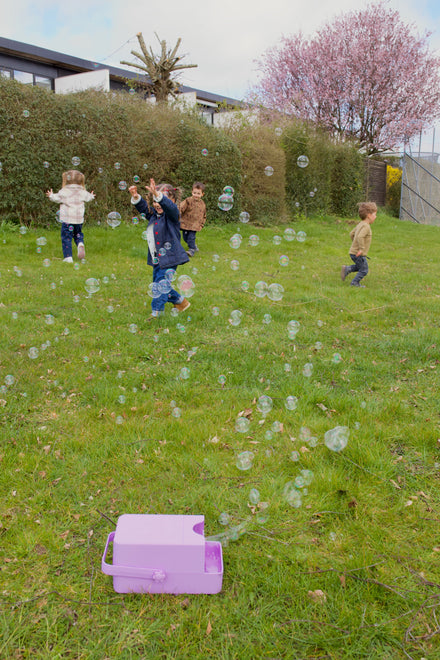 Lalarma Bubble Blower Bubble Machine | Purple