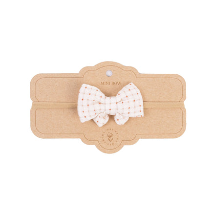 Mrs. Ertha Little Bow Hairband | Organic Squares