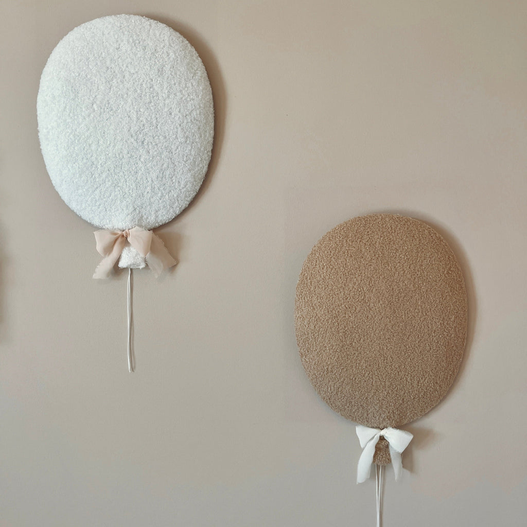 Little Loua Bouclé Balloons Wall Decoration | White Or Beige