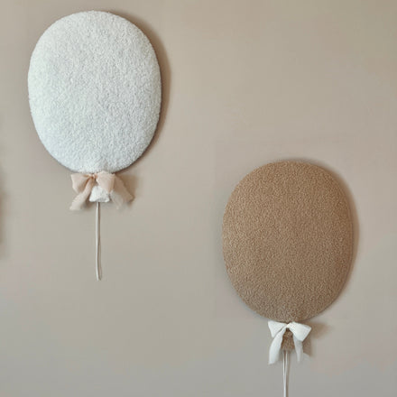 Little Loua Bouclé Balloons Wall Decoration | White Or Beige