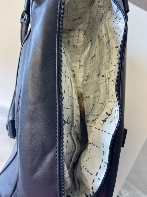 Isoki Diaper Bag Double zipper | Diagonally padded midnight