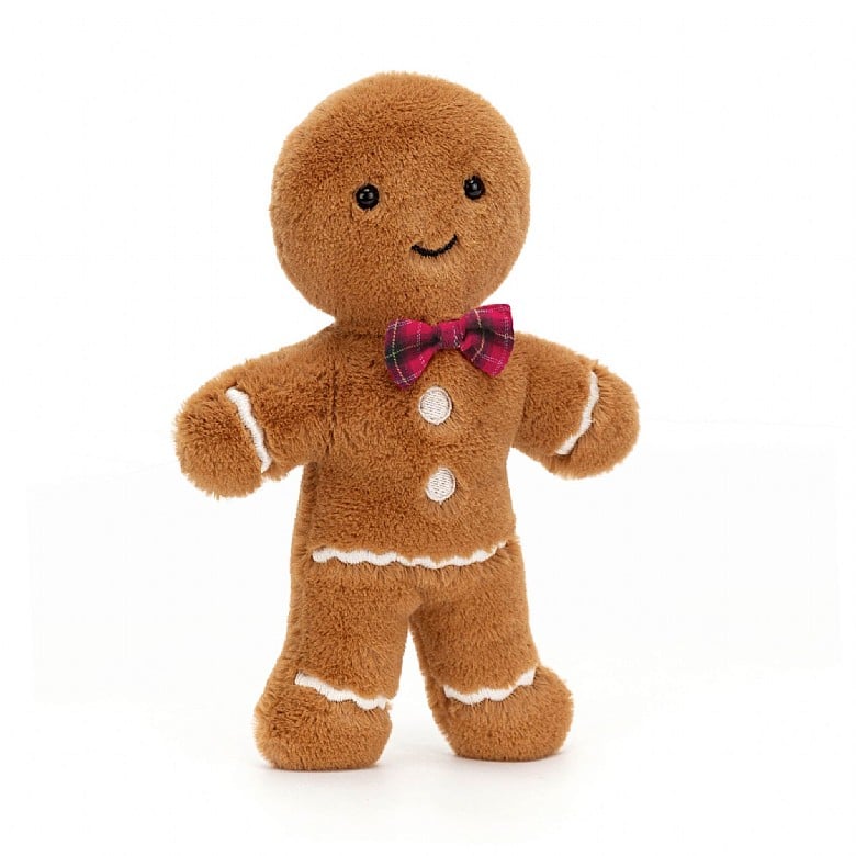 Jellycat Cuddly Toy Jolly Gingerbread 19x6cm | Fred