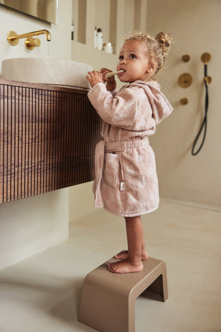 Jollein Bathrobe Terry 3/4y Miffy Jacquard | Wild rose