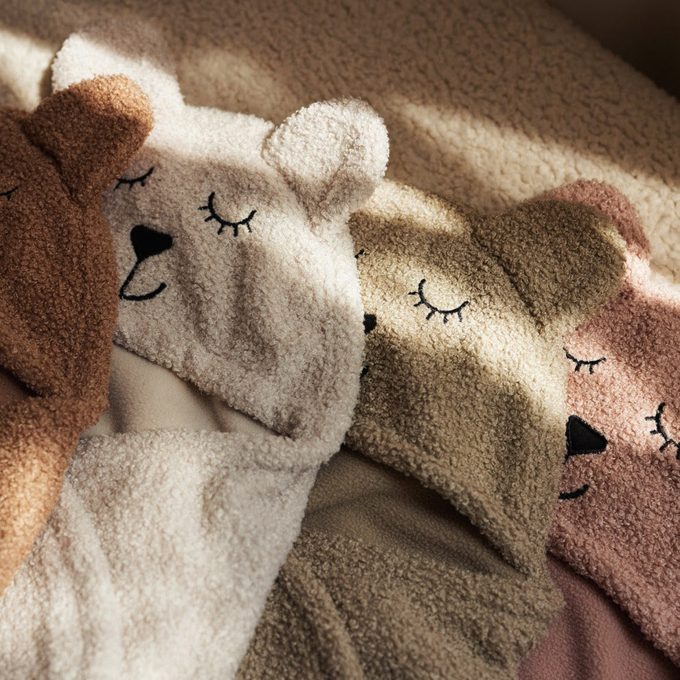 Jollein Swaddle Cloth Bear Boucle Olive Green De Gele Flamingo EN