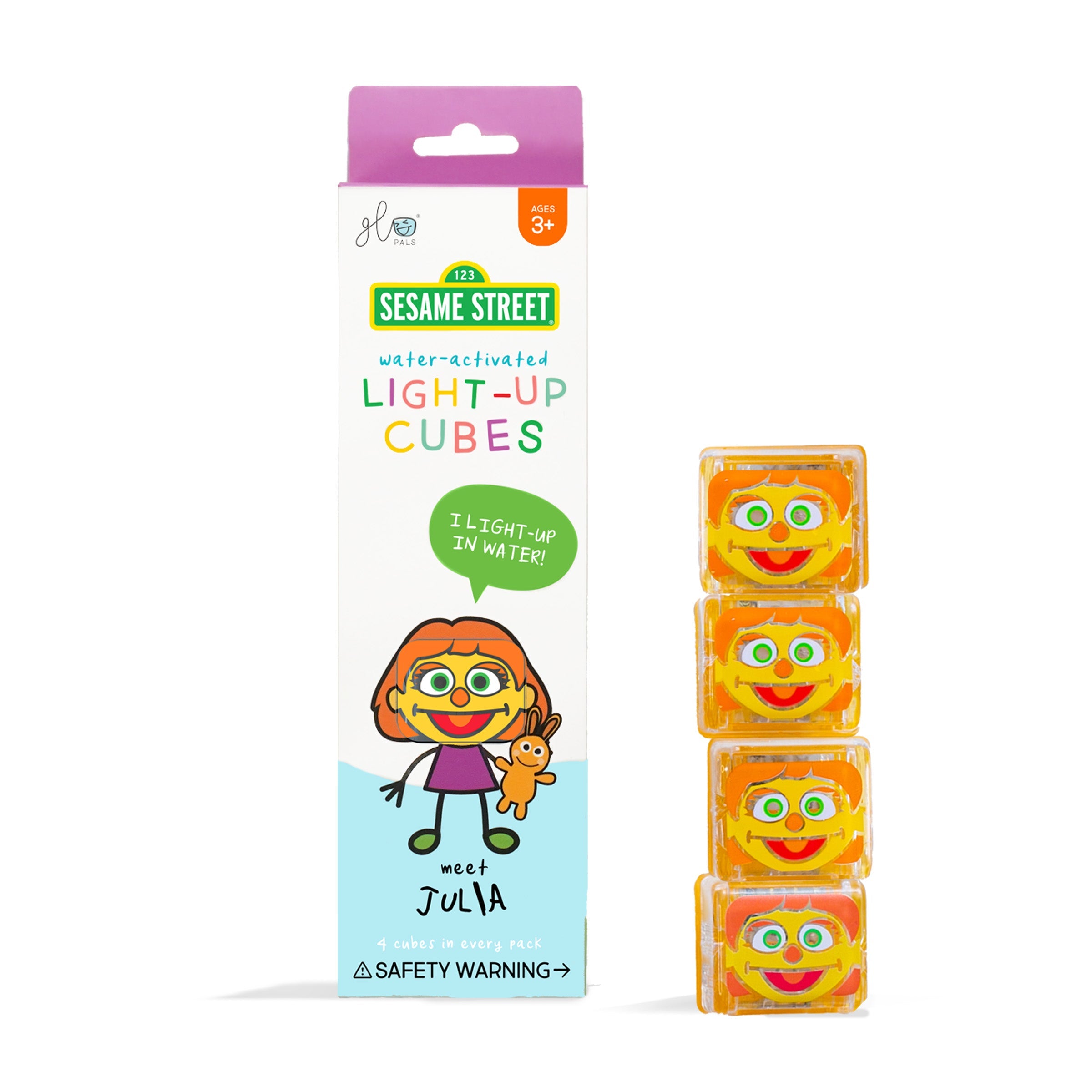 FREE Glo Pals Light Up Cubes Bath Toys Julia