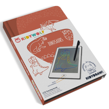 Kidywolf Kidydraw-Mini Tablet 30 Drawings | Drawing board 30 Dinausorus